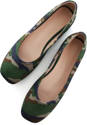 SAILING LU Flats for Women Comfortable Solid Color Soft Flats Square Toe Ballet Casual Work Shoes Dressy Slip-ons Loafers