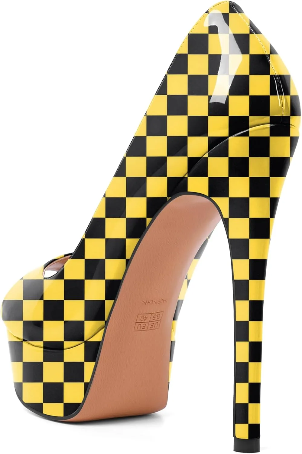 SAMMITOP Women's Peep Toe Pumps Platform High Heel Sandals Dress Shoes