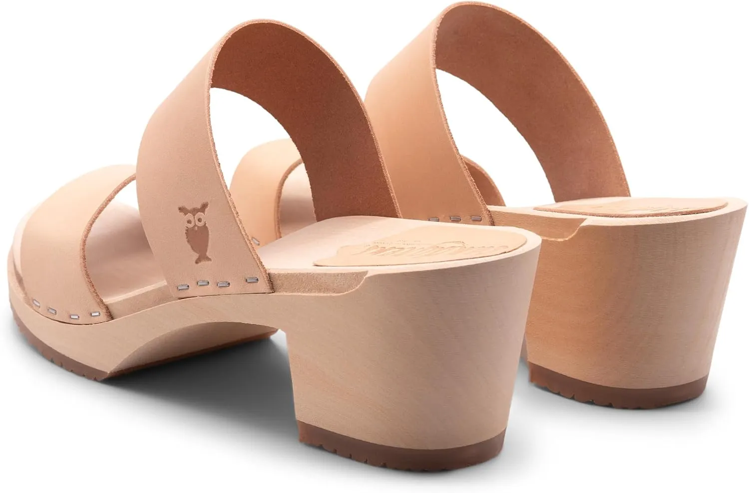 Sandgrens Handmade Swedish Wood Clogs for Women, High Heel Sandals | Stockholm High