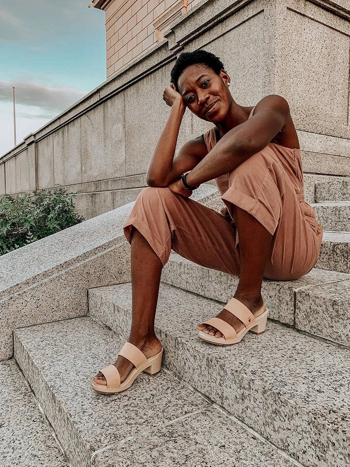 Sandgrens Handmade Swedish Wood Clogs for Women, High Heel Sandals | Stockholm High