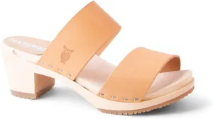 Sandgrens Handmade Swedish Wood Clogs for Women, High Heel Sandals | Stockholm High