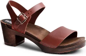 Sandgrens Handmade Swedish Wood Clogs for Women, High Heel Sandals | Vienna High