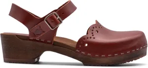 Sandgrens Handmade Swedish Wood Clogs for Women, Low Heel Sandals | Milan