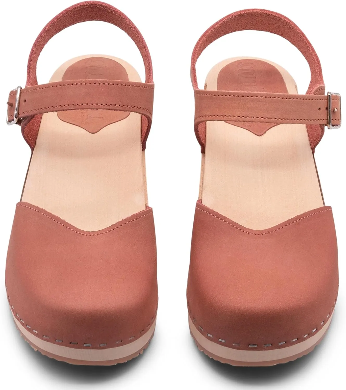 Sandgrens Handmade Swedish Wood Clogs for Women, Low Heel Sandals | Saragasso