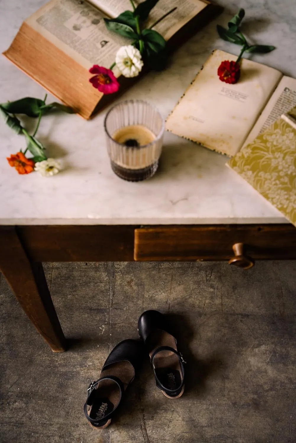 Sandgrens Handmade Swedish Wood Clogs for Women, Low Heel Sandals | Saragasso