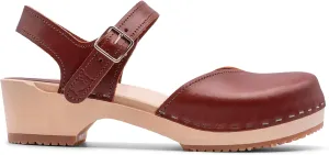Sandgrens Handmade Swedish Wood Clogs for Women, Low Heel Sandals | Saragasso