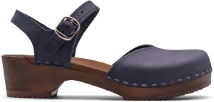 Sandgrens Handmade Swedish Wood Clogs for Women, Low Heel Sandals | Saragasso