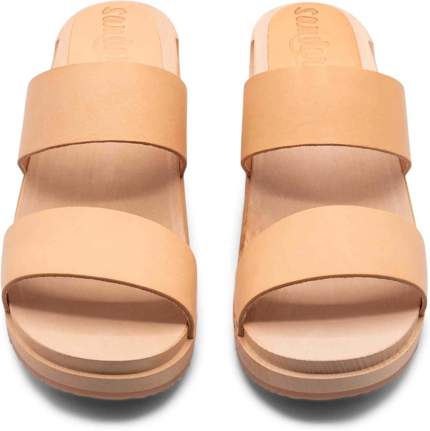 Sandgrens Handmade Swedish Wood Clogs for Women, Low Heel Sandals | Stockholm Low