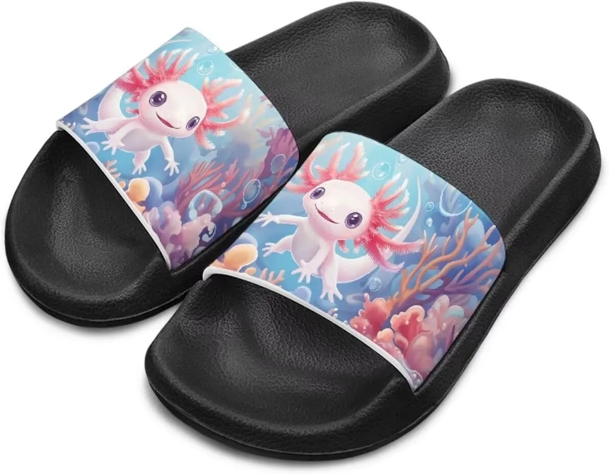 Shark Kids Slide Sandals Quick Drying Pool Slides for Boys Girls