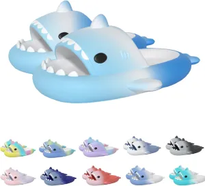 Shark Slides Shark Slippers, Summer Beach Slippers Indoor Slippers Bathroom Slippers Lightweight Non-slip Sandals for Women and Men