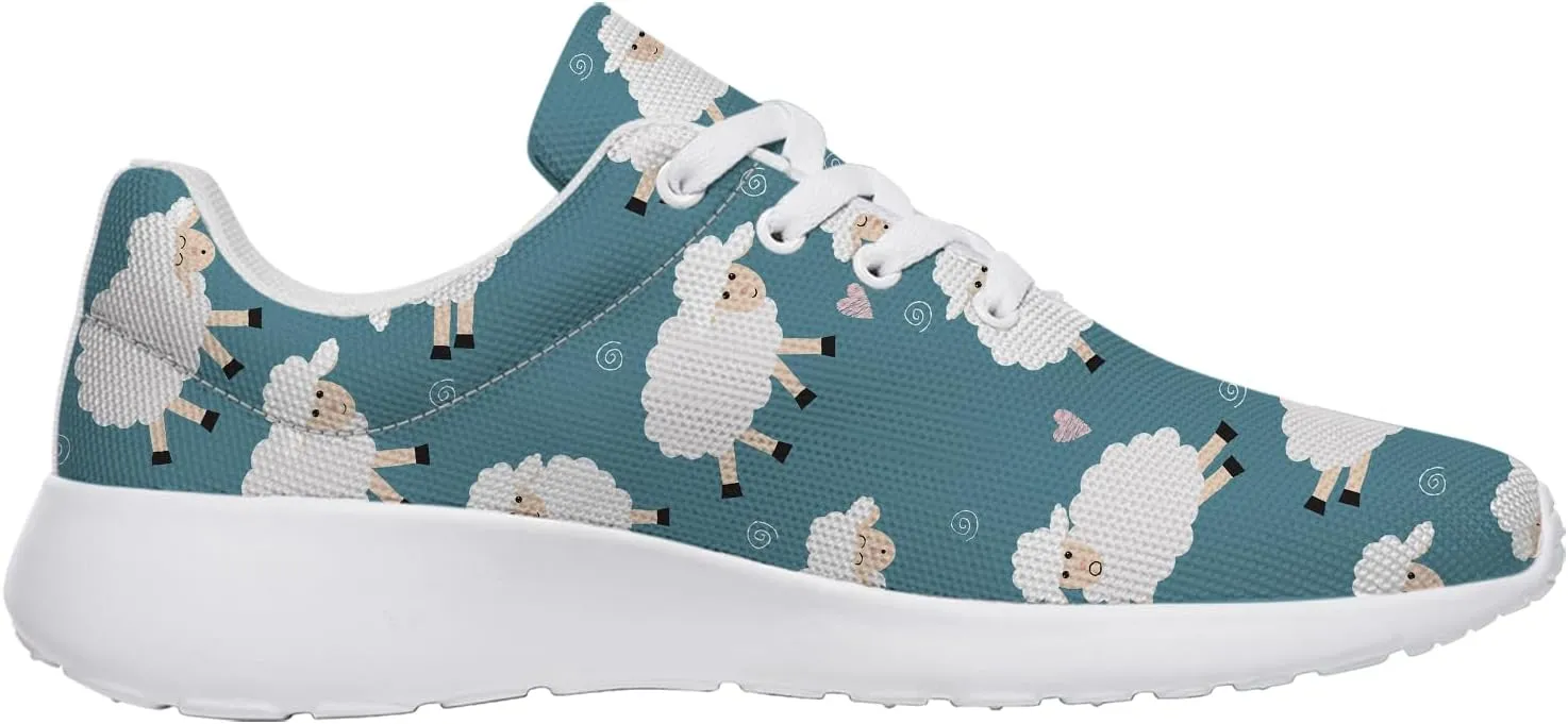 Sheep Sneakers for Women Men Running Shoes Cute Animal Tennis Shoes Sheeep Gifts for Women Men