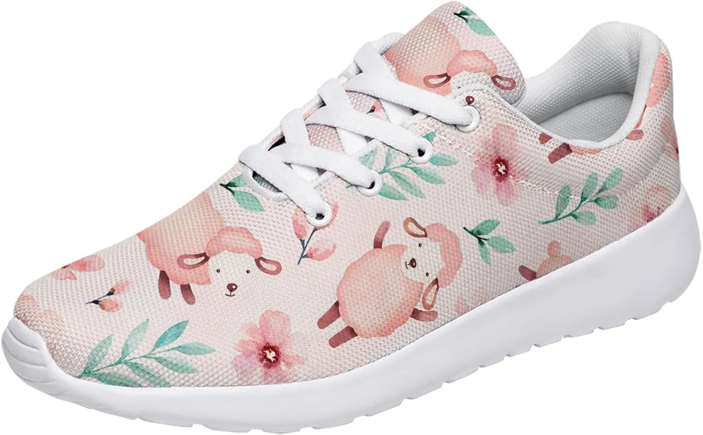Sheep Sneakers for Women Men Running Shoes Cute Animal Tennis Shoes Sheeep Gifts for Women Men