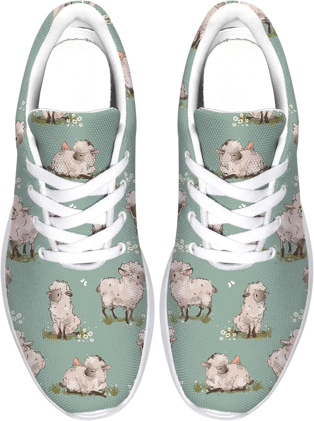 Sheep Sneakers for Women Men Running Shoes Cute Animal Tennis Shoes Sheeep Gifts for Women Men