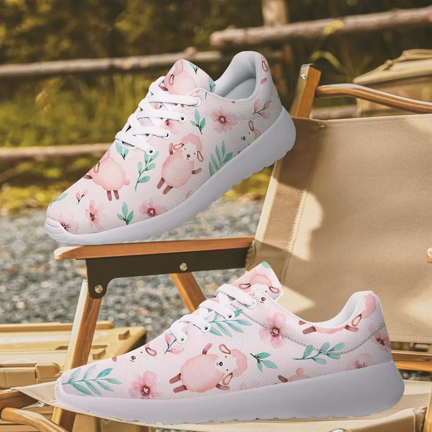 Sheep Sneakers for Women Men Running Shoes Cute Animal Tennis Shoes Sheeep Gifts for Women Men