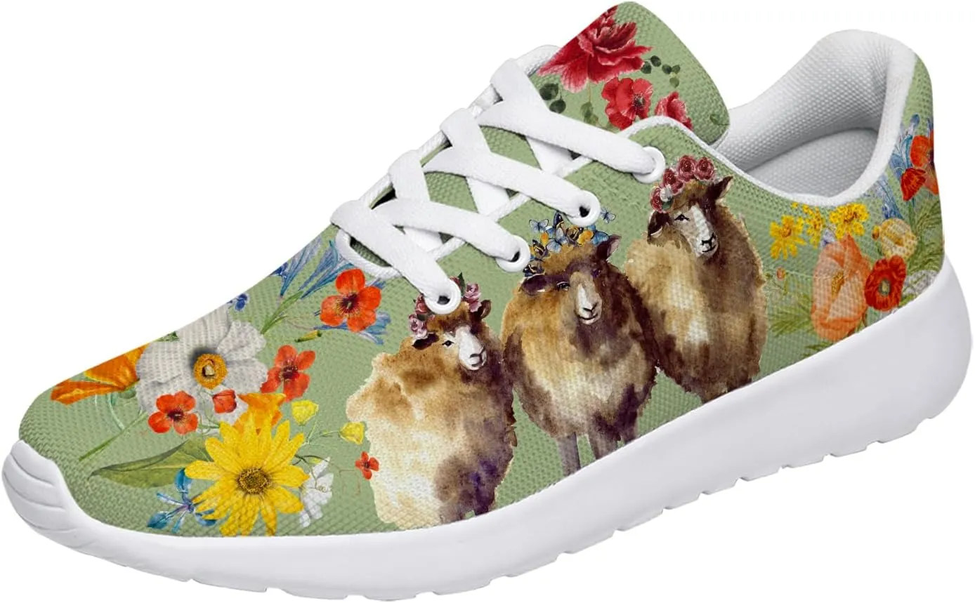 Sheep Sneakers for Women Men Running Shoes Cute Animal Tennis Shoes Sheeep Gifts for Women Men
