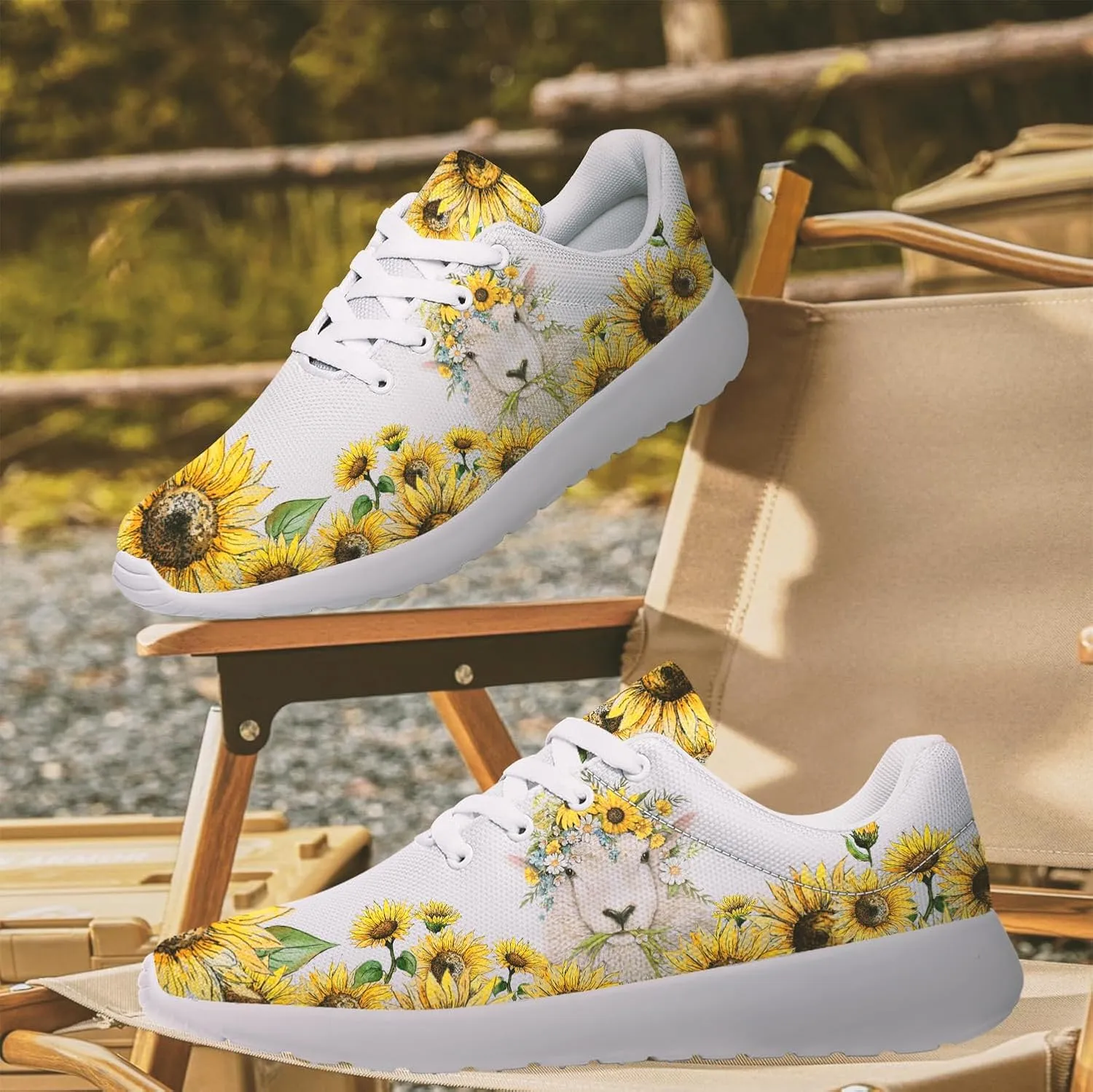 Sheep Sneakers for Women Men Running Shoes Cute Animal Tennis Shoes Sheeep Gifts for Women Men