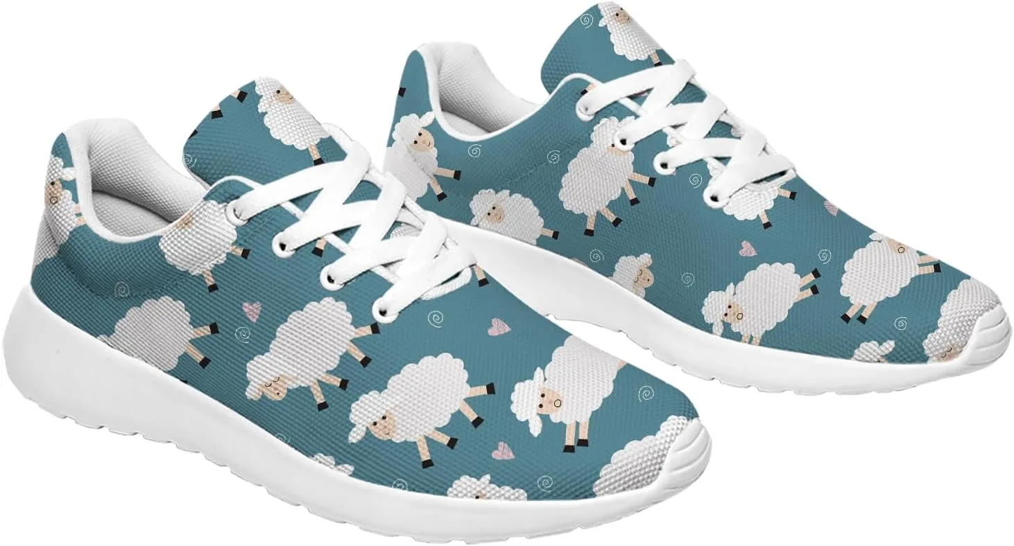 Sheep Sneakers for Women Men Running Shoes Cute Animal Tennis Shoes Sheeep Gifts for Women Men