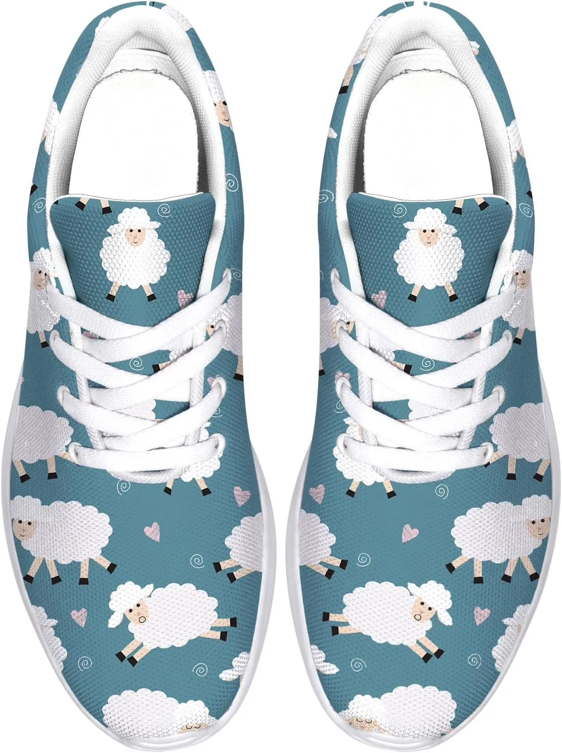 Sheep Sneakers for Women Men Running Shoes Cute Animal Tennis Shoes Sheeep Gifts for Women Men