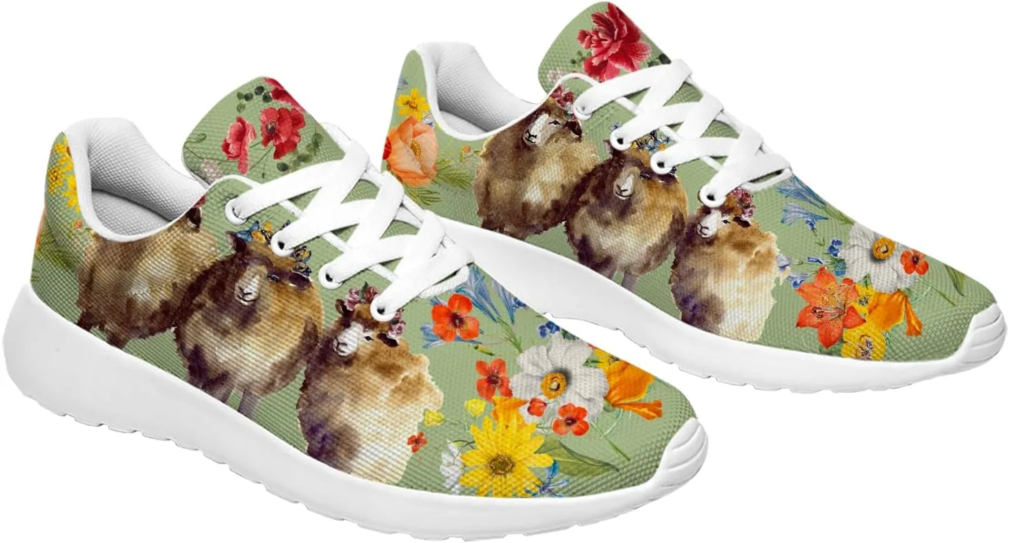 Sheep Sneakers for Women Men Running Shoes Cute Animal Tennis Shoes Sheeep Gifts for Women Men