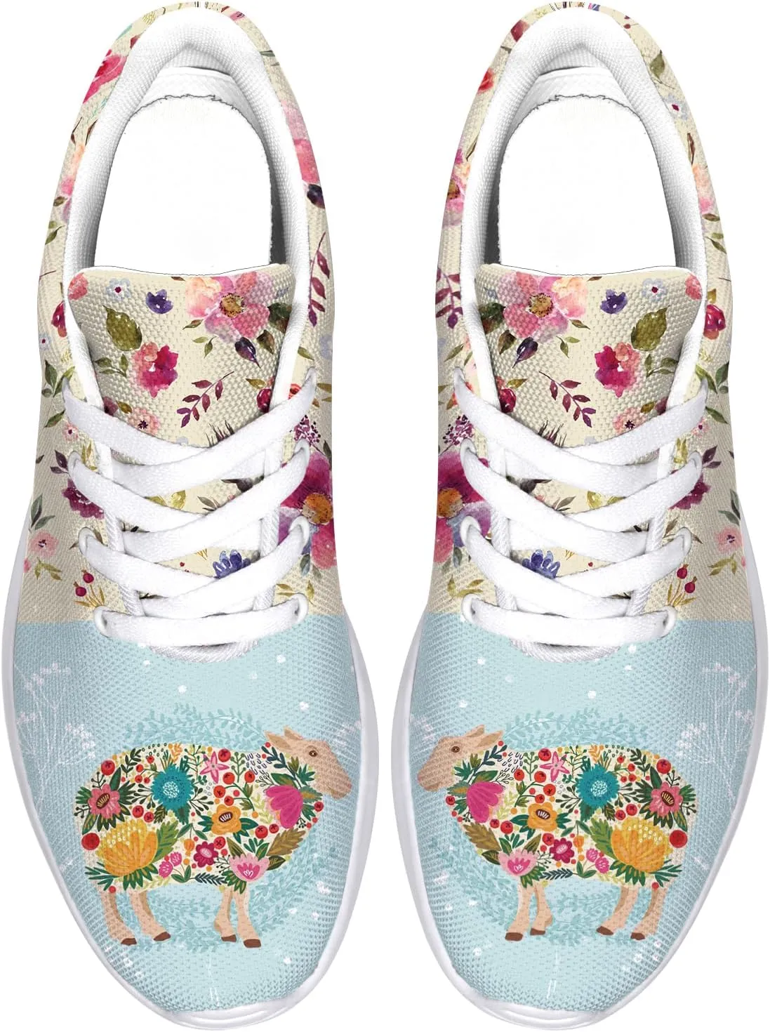 Sheep Sneakers for Women Men Running Shoes Cute Animal Tennis Shoes Sheeep Gifts for Women Men