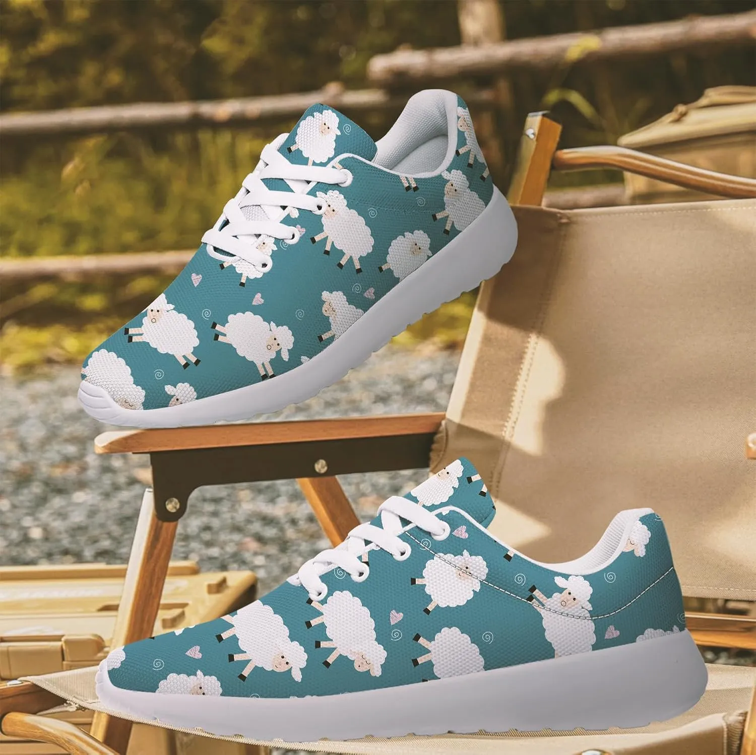 Sheep Sneakers for Women Men Running Shoes Cute Animal Tennis Shoes Sheeep Gifts for Women Men