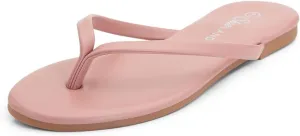 Shoe Land Flip Flops for Women 2025 - Memory Foam Slides & Flat Sandals | Ultra-Comfortable Thong Lightweight Summer Shoes for Beach, Pool & Dressy Outfits