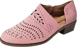 Short Booties For Women Low Heel Cut Out Winter Boots Women Fashion Heel Comfortable Flat Wide Calf Short Booties