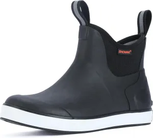 Showave Women's Rain Boots, Waterproof Ankle Rubber Deck Boots, Insulated Neoprene Non-Slip Boots, Lightweight Outdoor Hunting Fishing Garden Boots for Women