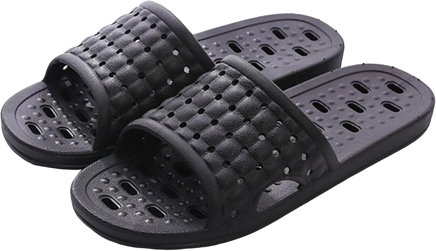 Shower Shoes,Men's And Women's Bathroom Hanging Quick Drying Hollow Solid Color Indoor Outdoor Slipper Non Slip Beach Showe Slippers for Men and Women
