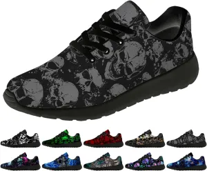 Skull Shoes for Women Men Running Shoes Lightweight Tennis Sneakers Gifts for Him Her