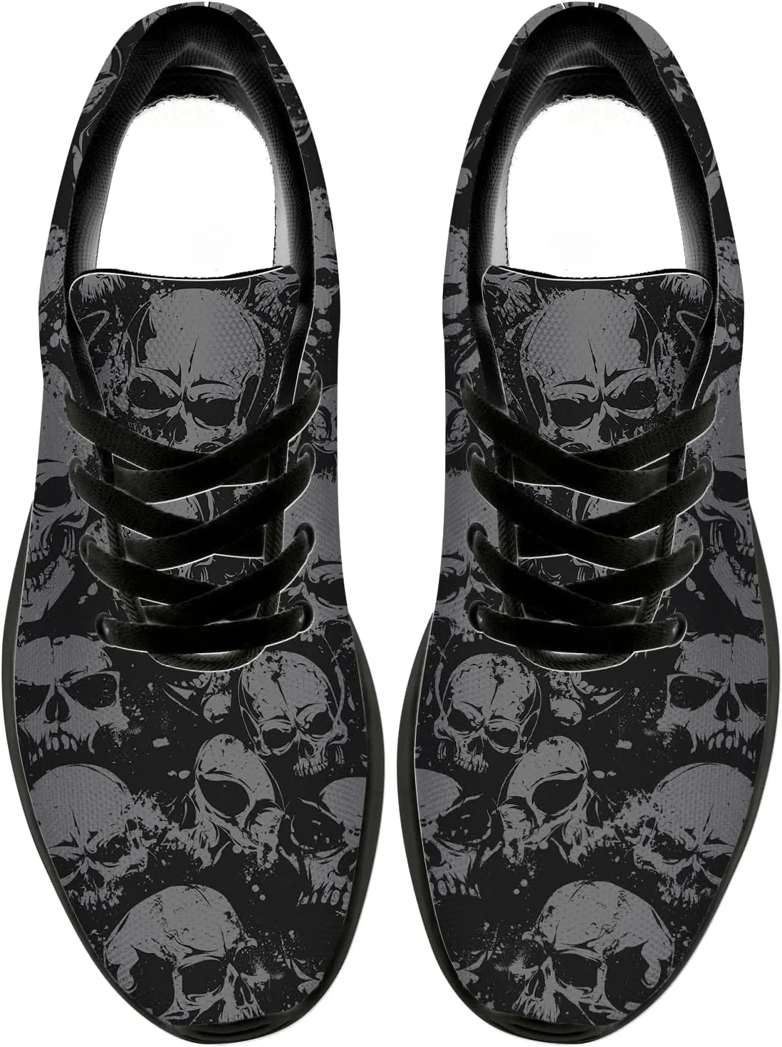 Skull Shoes for Women Men Running Shoes Lightweight Tennis Sneakers Gifts for Him Her