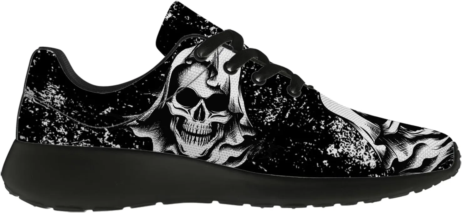 Skull Shoes for Women Men Running Shoes Lightweight Tennis Sneakers Gifts for Him Her