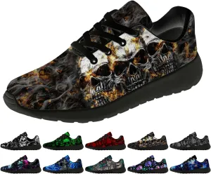 Skull Shoes for Women Men Running Shoes Lightweight Tennis Sneakers Gifts for Him Her