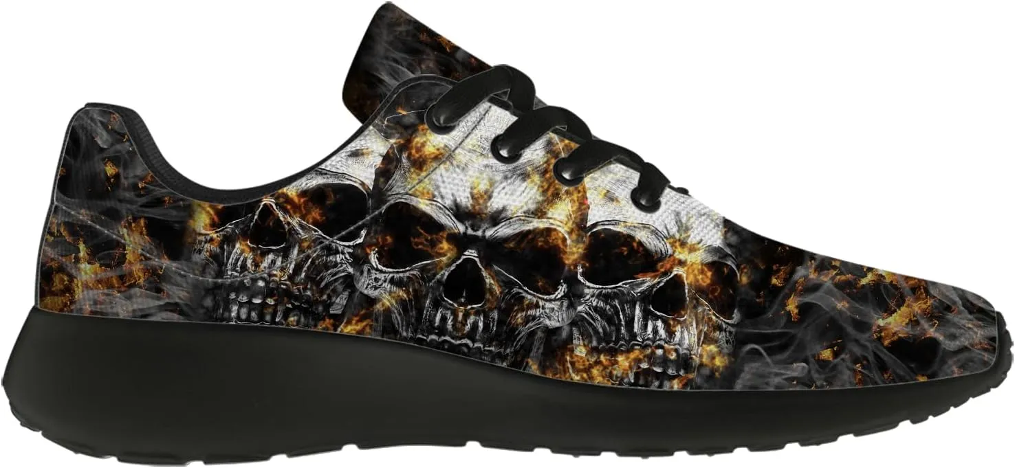 Skull Shoes for Women Men Running Shoes Lightweight Tennis Sneakers Gifts for Him Her