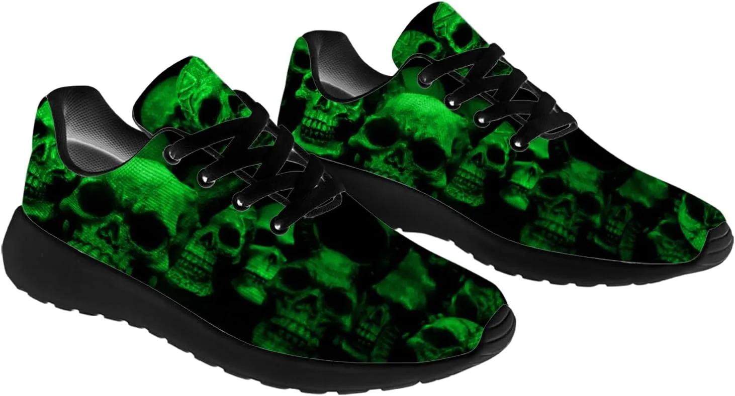 Skull Shoes for Women Men Running Shoes Lightweight Tennis Sneakers Gifts for Him Her