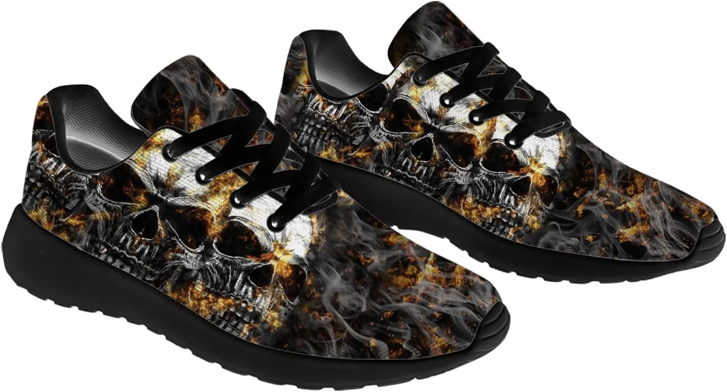 Skull Shoes for Women Men Running Shoes Lightweight Tennis Sneakers Gifts for Him Her