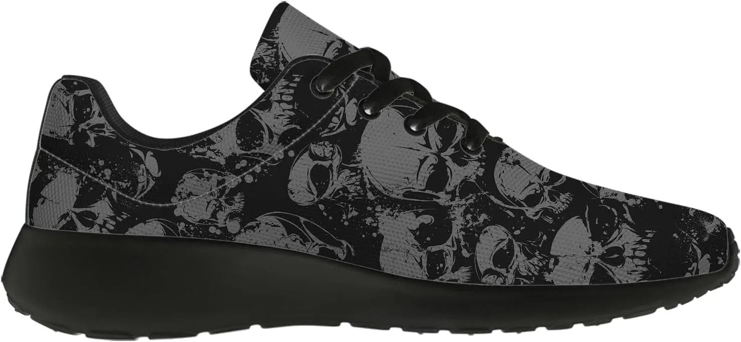 Skull Shoes for Women Men Running Shoes Lightweight Tennis Sneakers Gifts for Him Her