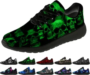 Skull Shoes for Women Men Running Shoes Lightweight Tennis Sneakers Gifts for Him Her