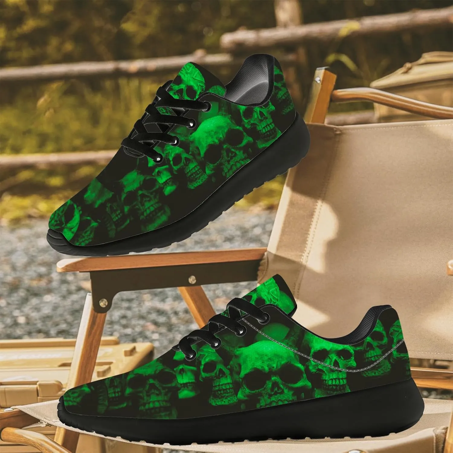 Skull Shoes for Women Men Running Shoes Lightweight Tennis Sneakers Gifts for Him Her
