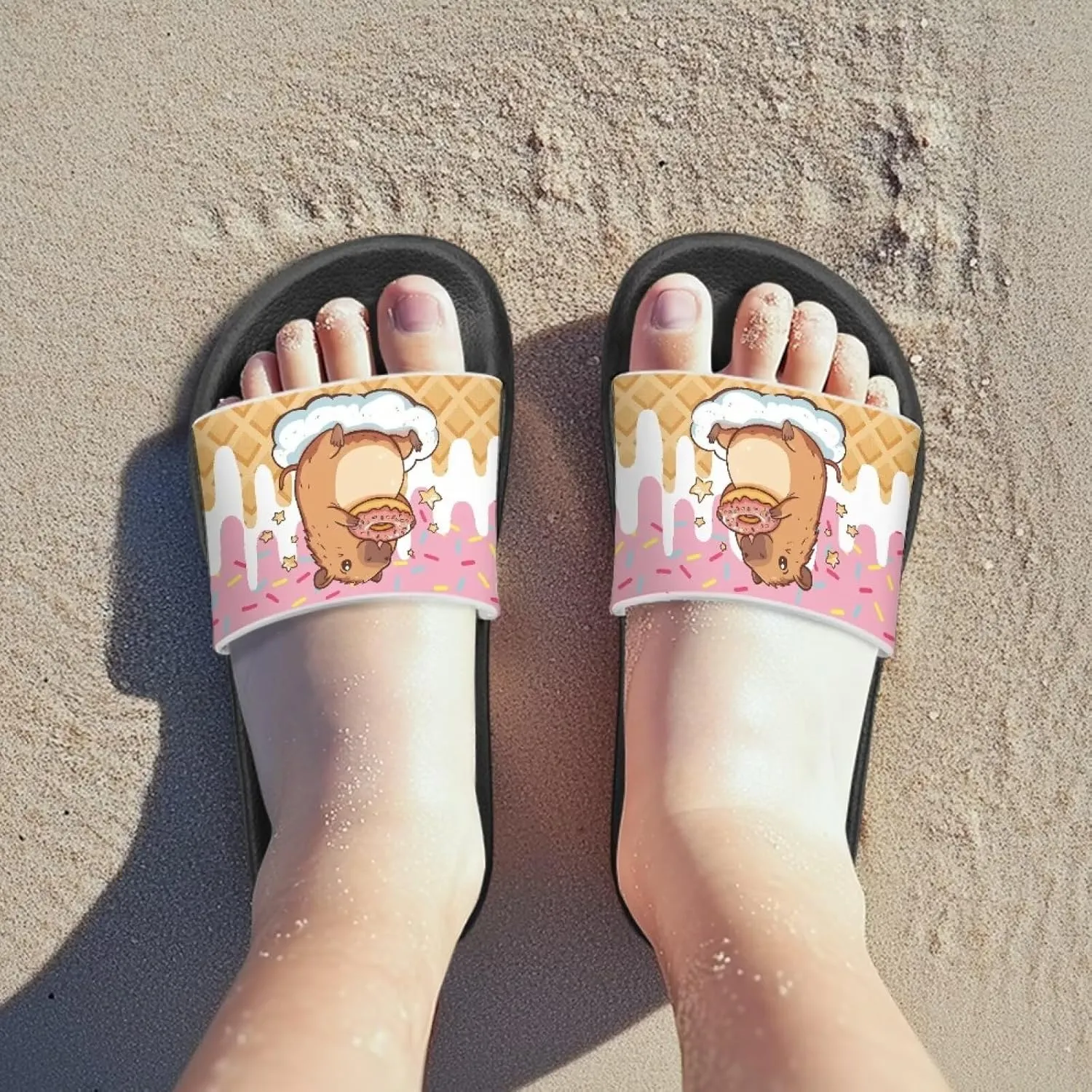 Slides for Boys Girls Quick Drying Kids Slides Sandals Non-Slip