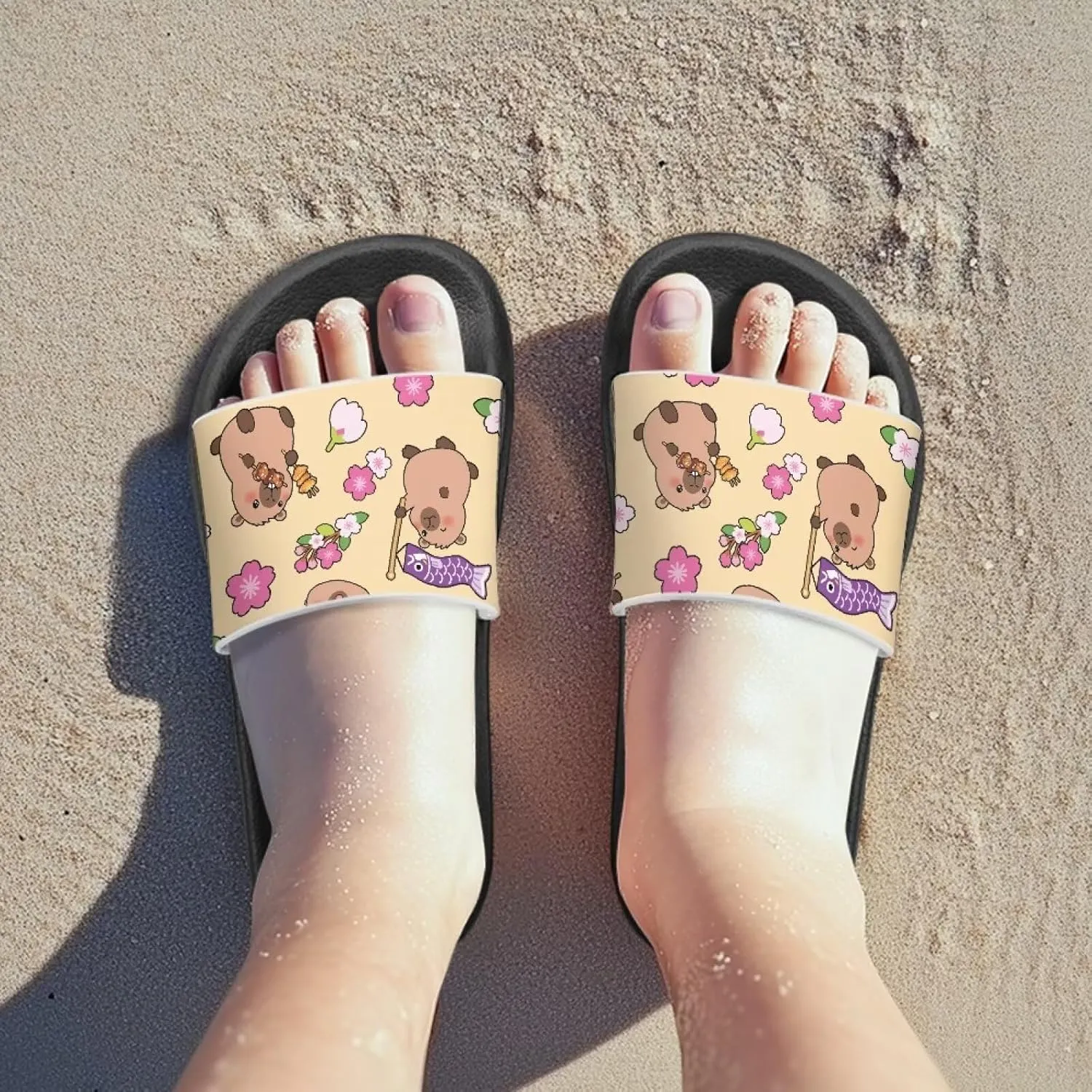 Slides for Boys Girls Quick Drying Kids Slides Sandals Non-Slip