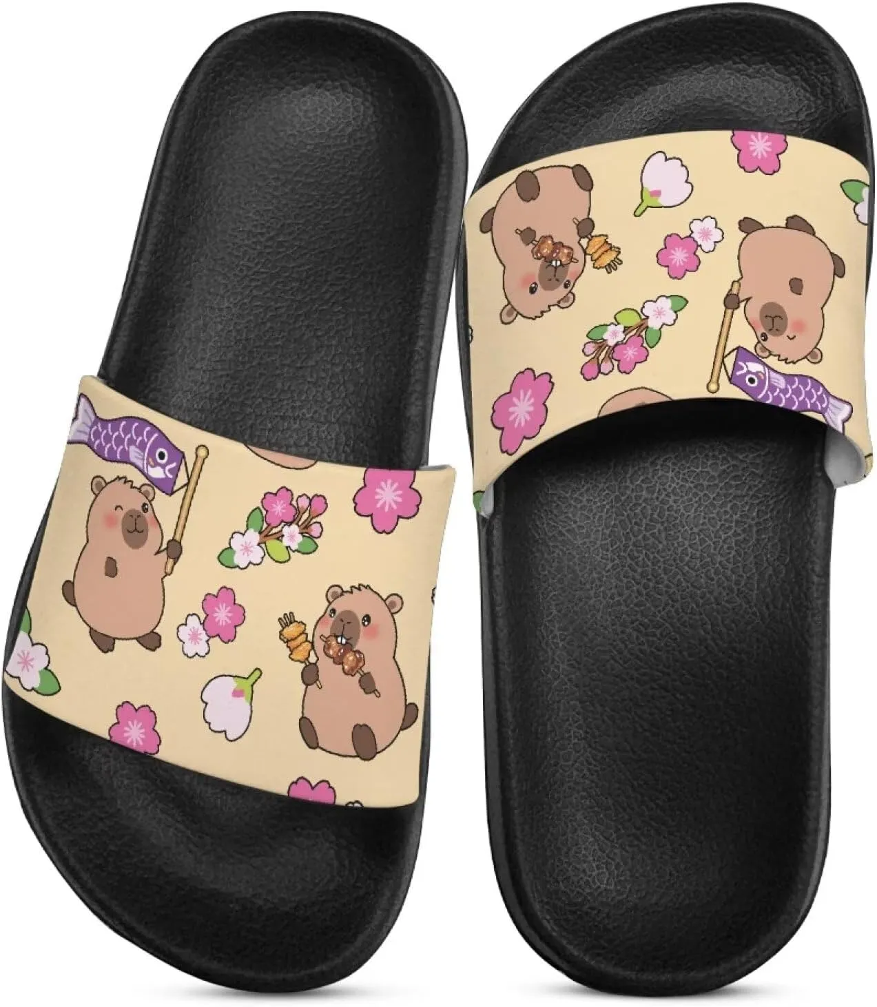Slides for Boys Girls Quick Drying Kids Slides Sandals Non-Slip