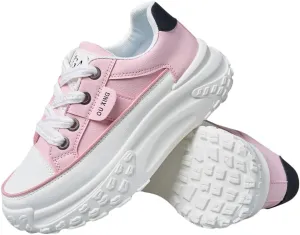 Sneakers for Women,Lace Up Thick Soled Non Slip Sports Shoes, Breathable, Stylish,Running,Shopping