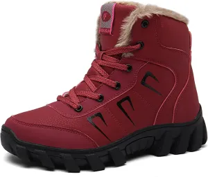 Snow Boots for Men Women Waterproof Lightweight Hiking Shoes Winter Outdoor Warm Fur Lined Trekking Boots
