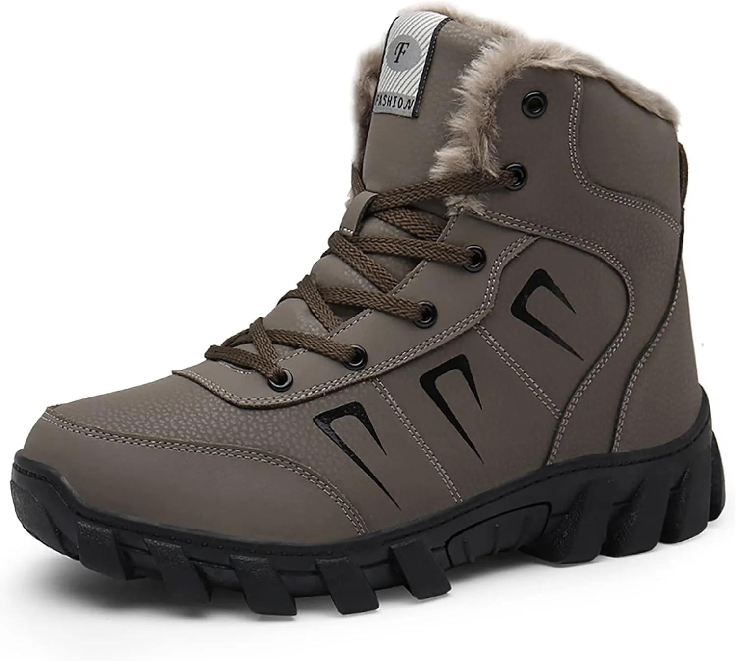 Snow Boots for Men Women Waterproof Lightweight Hiking Shoes Winter Outdoor Warm Fur Lined Trekking Boots