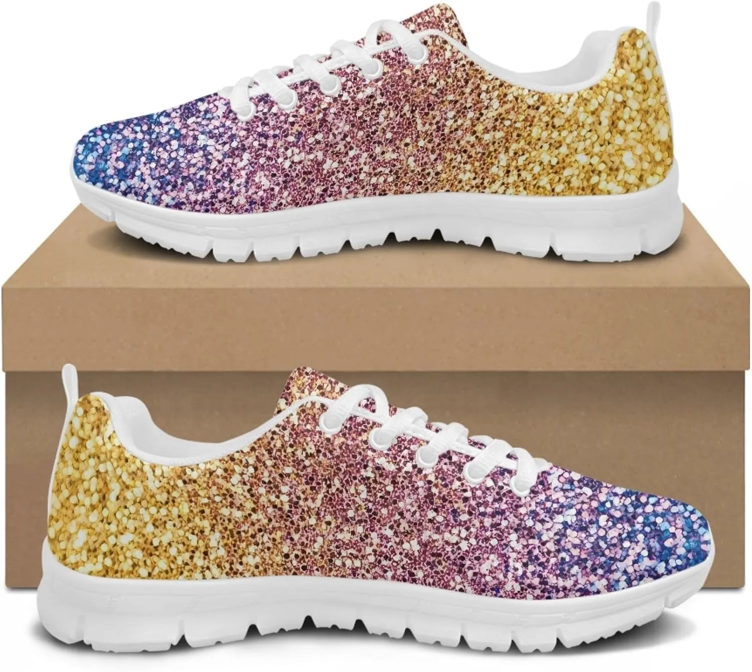 Sports Tennis Shoes for Womens Girls Running Causal Sneakers Outdoor Travel Walking Low Heel Lace up Breathable Lightweight Shoe