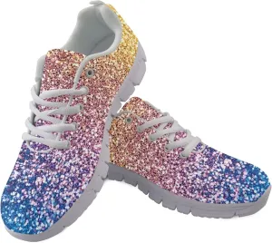 Sports Tennis Shoes for Womens Girls Running Causal Sneakers Outdoor Travel Walking Low Heel Lace up Breathable Lightweight Shoe