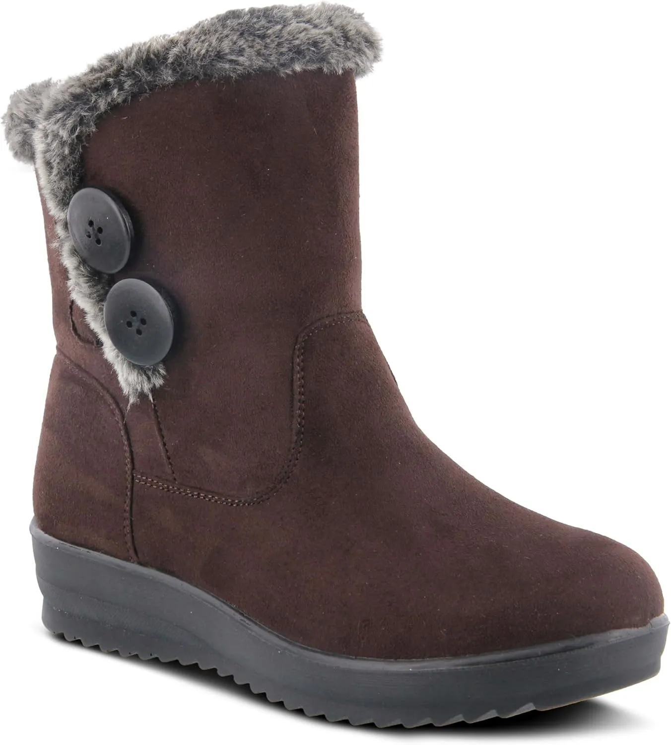 Spring Step Istra Ankle Boots for Women - Fashionable Womens Winter Boots - Womens Ankle Booties with Button Closure