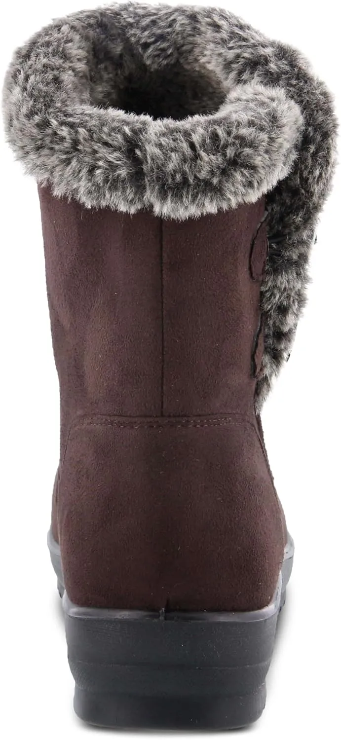 Spring Step Istra Ankle Boots for Women - Fashionable Womens Winter Boots - Womens Ankle Booties with Button Closure