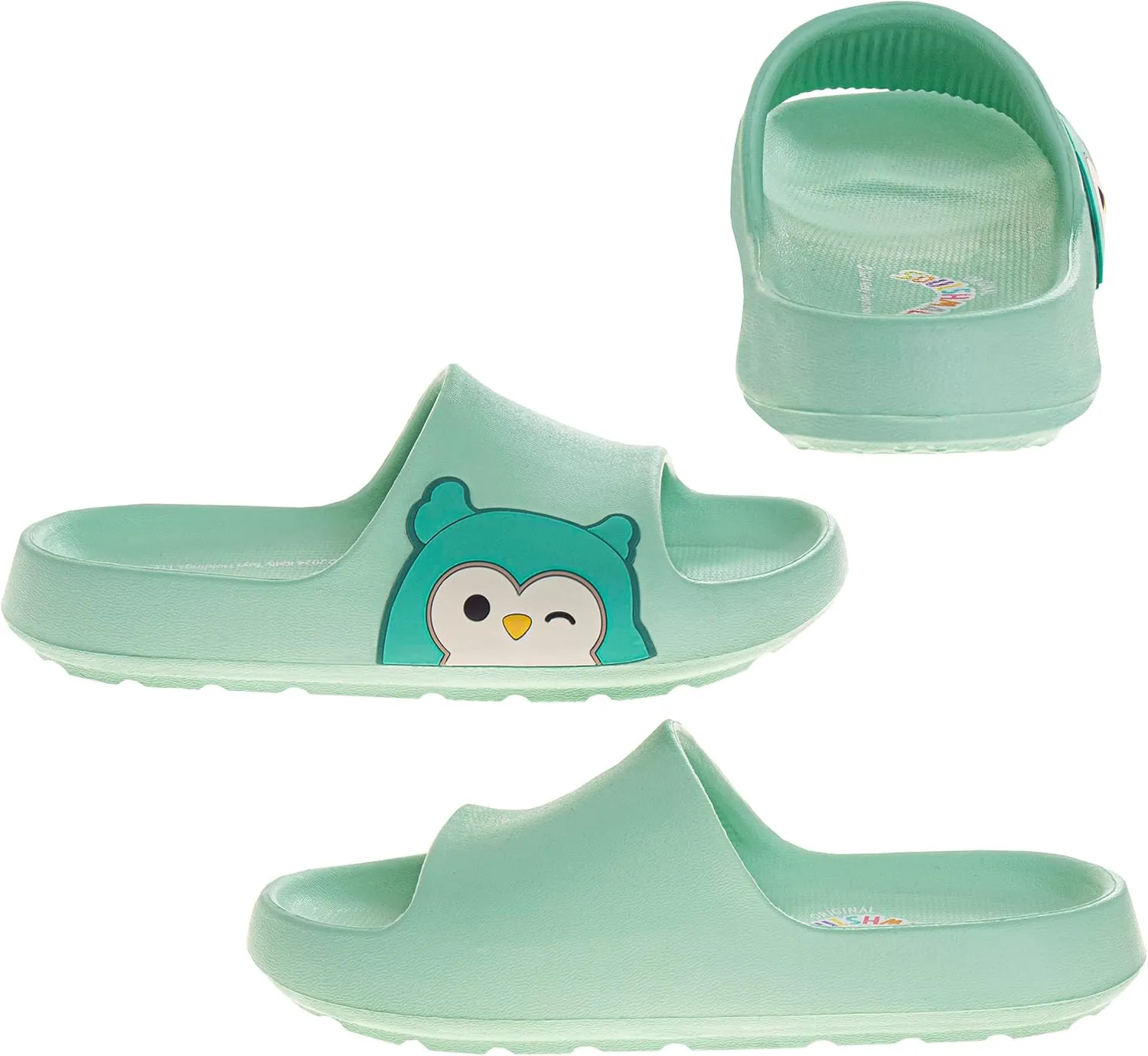 Squishmallows Slides Open Toe Sandals - Girl Boys Women Summer Beach Water Pool Shoes (sizes 13-5 Kids / 5-10 Adults)